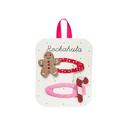 Rockahula Gingerbread and Candy Cane Clips
