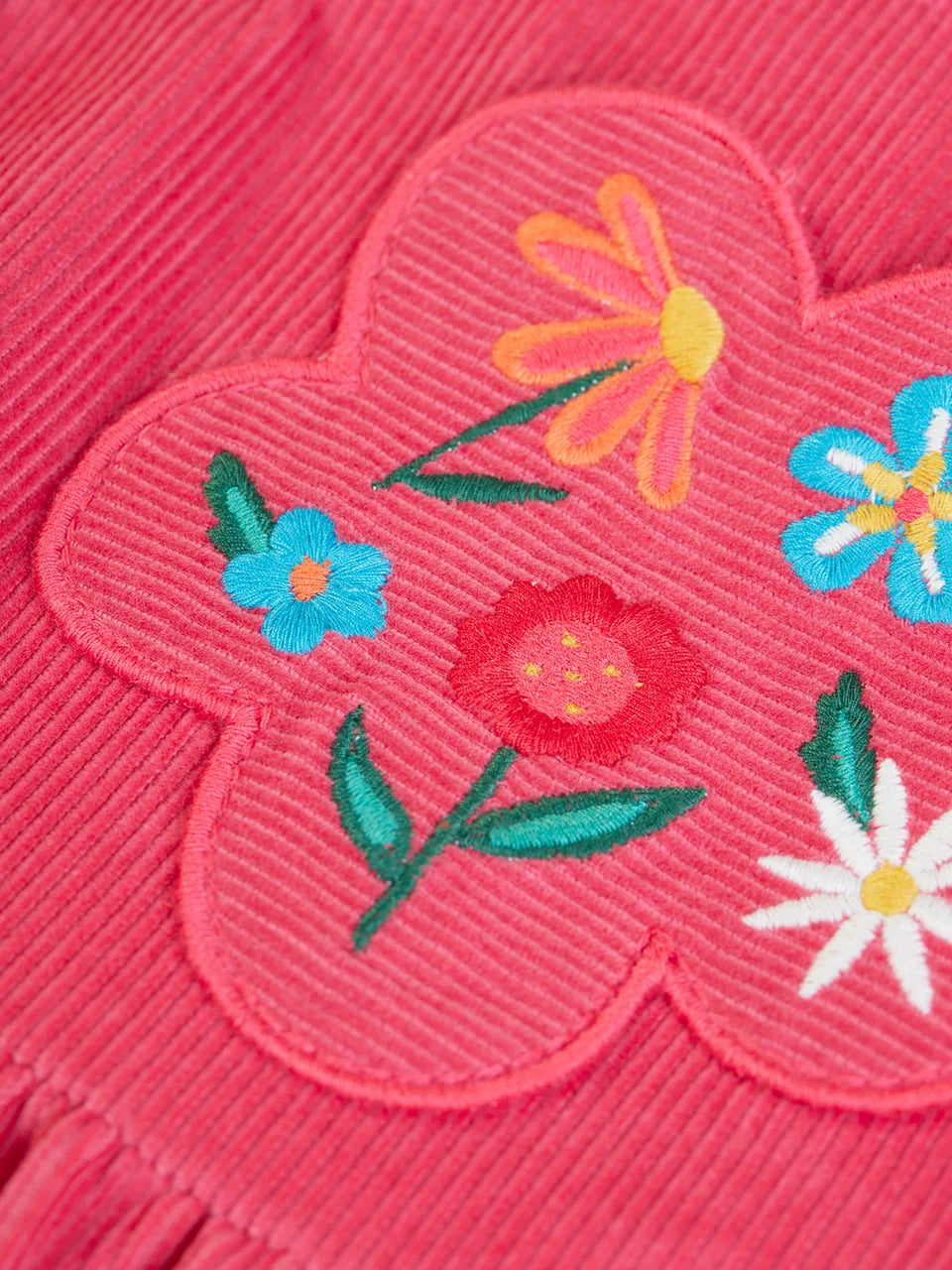 Frugi Girls Isla Flowers Dungaree Dress