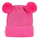 Billieblush Pink Hat with Pink PomPoms
