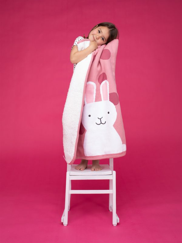 Ziggle Girls Cosatto Bunny Buddy Sherpa Blanket
