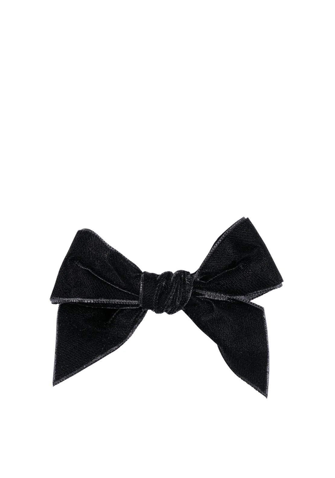 Condor Girl Alligator clip with velvet bow - 900 Black
