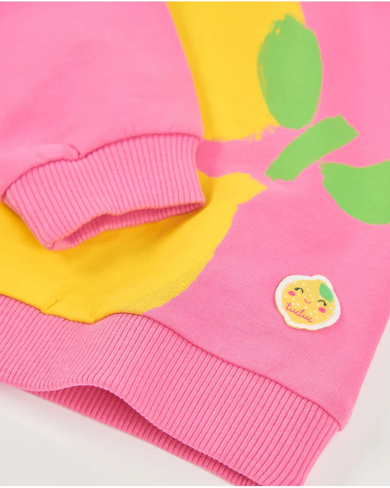 Tuc Tuc Girls Plush Sweatshirt with Shoulder Fastening