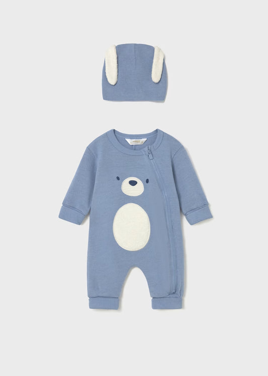 Mayoral Baby Boys Cloud Long Bodysuit With Hat