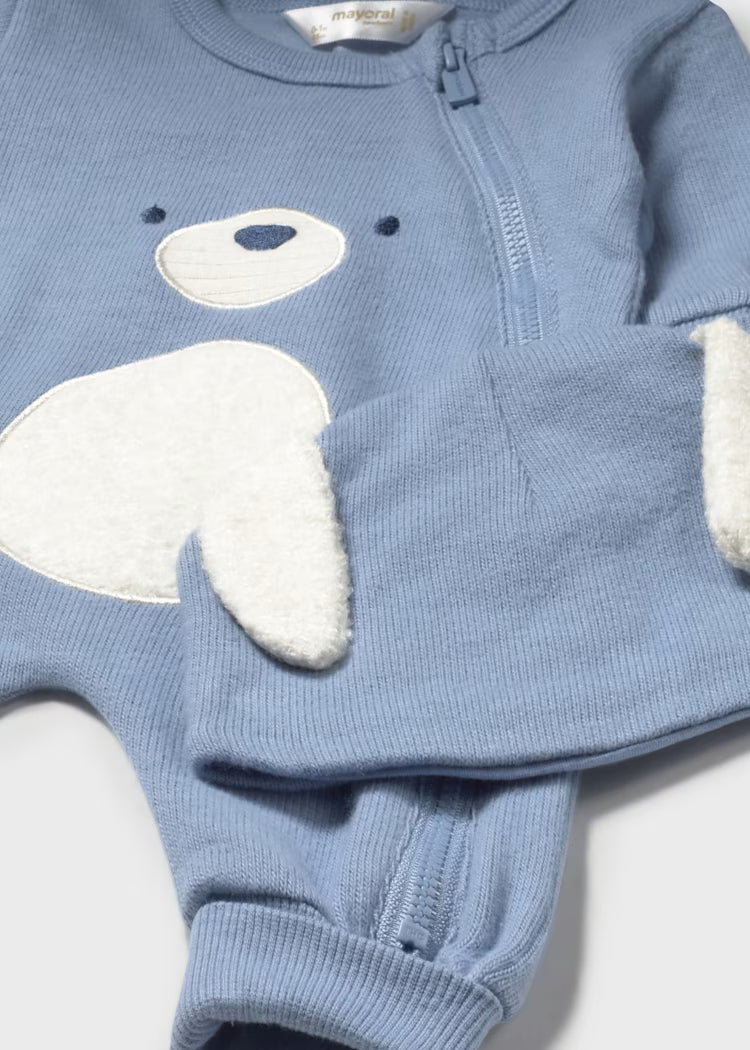 Mayoral Baby Boys Cloud Long Bodysuit With Hat