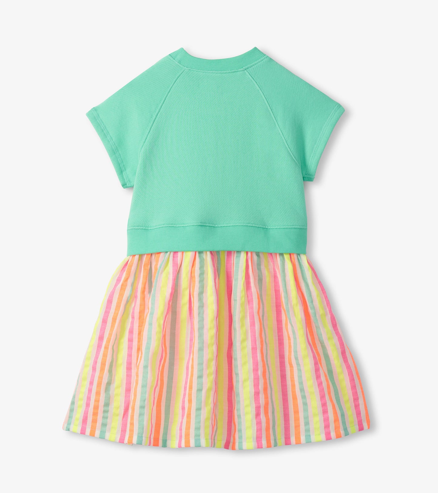 Hatley Girls Neon Summer Mixed Fabric Dress