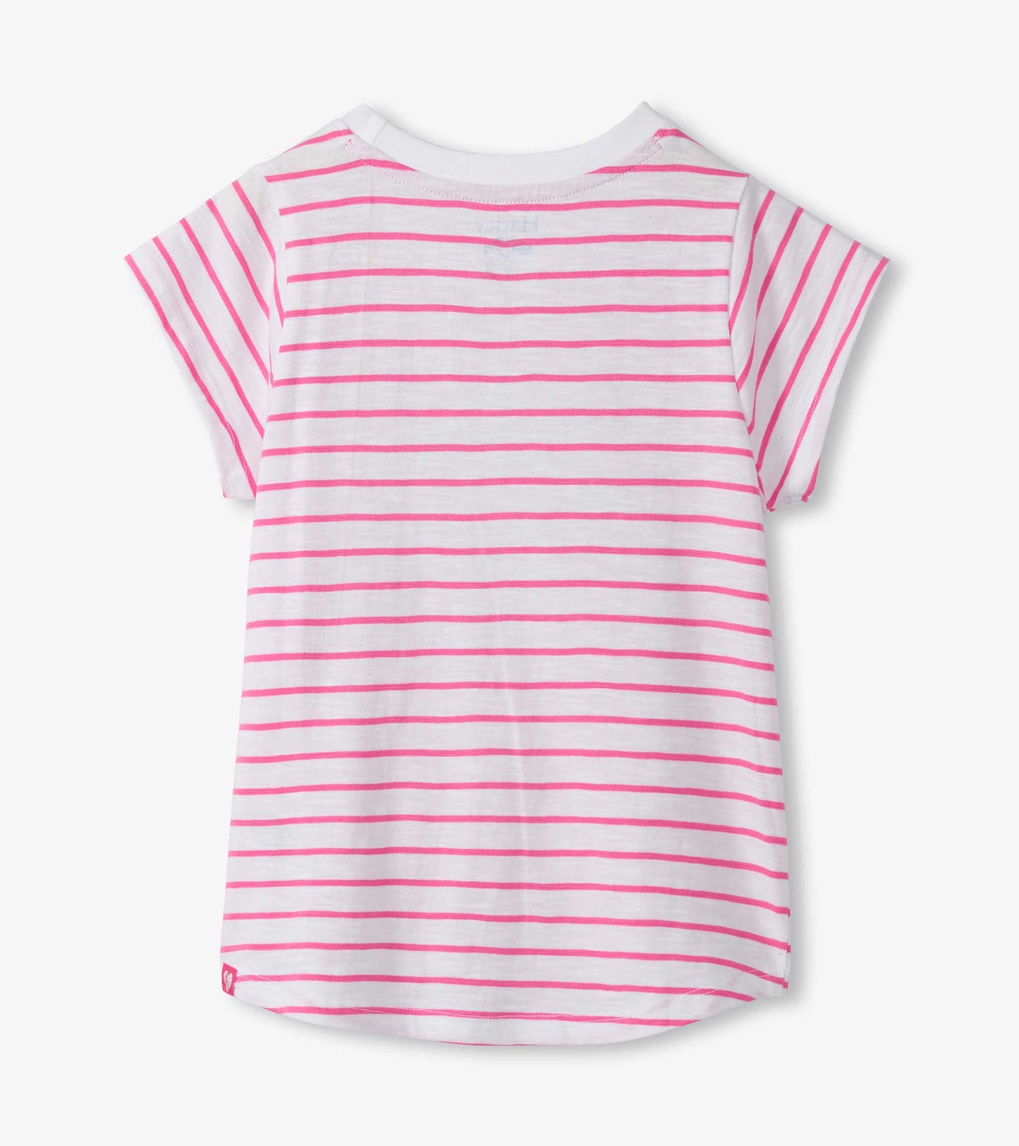 Hatley Girls Radiant Flower Striped Tie Front Tee