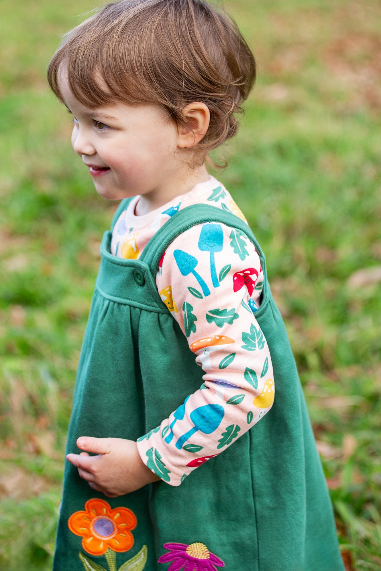 Frugi Baby Girls Pippa Pinafore Outfit