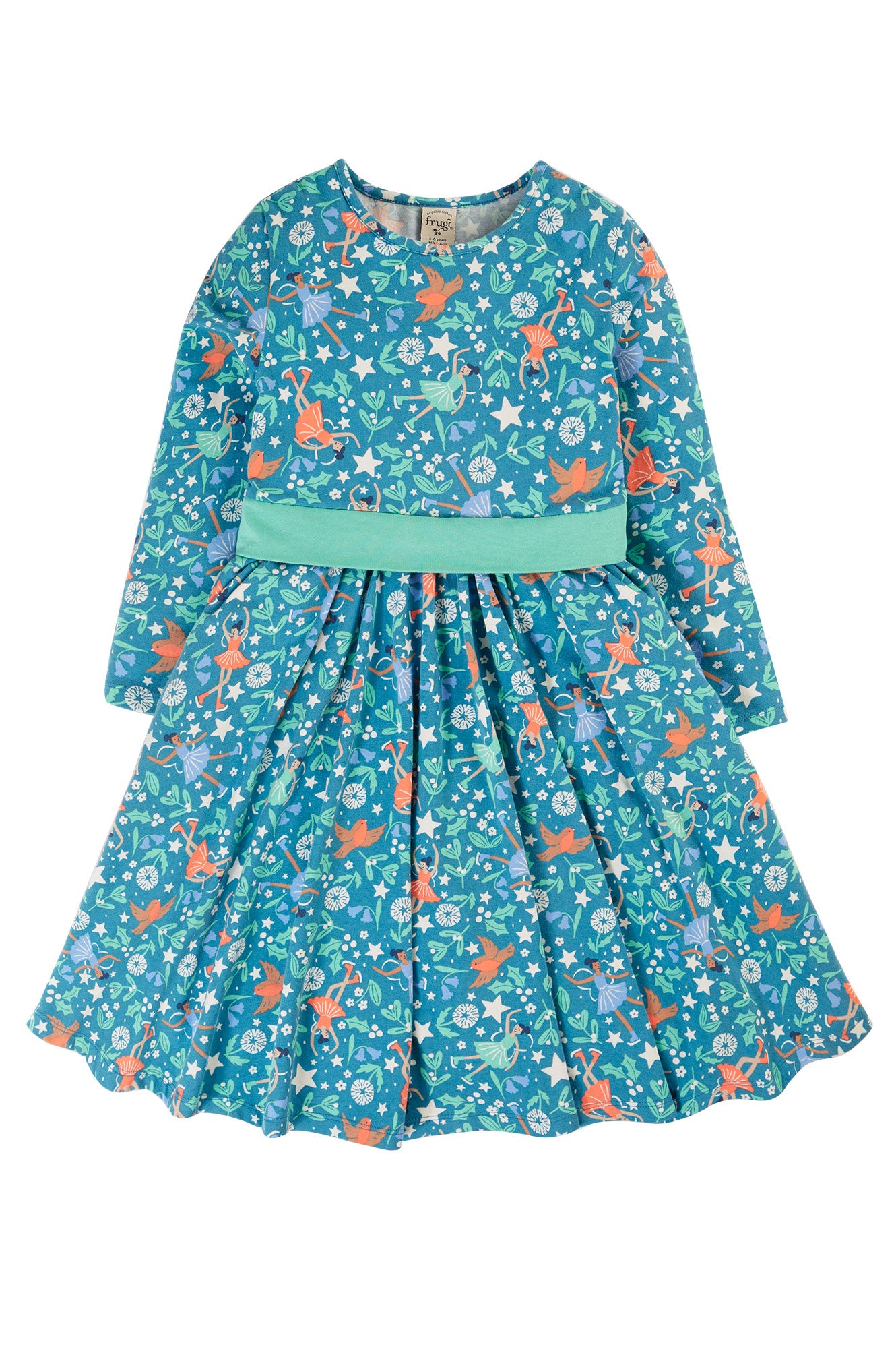 Frugi Girls Enchanted Forest Party Skater Dress Lace and Lillies Children s Boutique