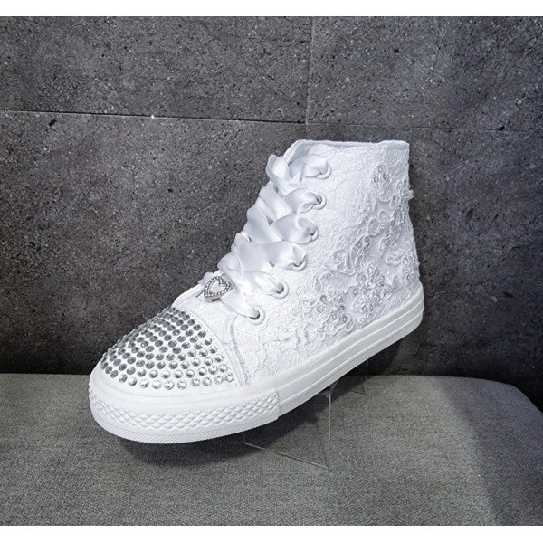 Sweeties by Sweetie Pie - Vicky White Holy Communion Trainers