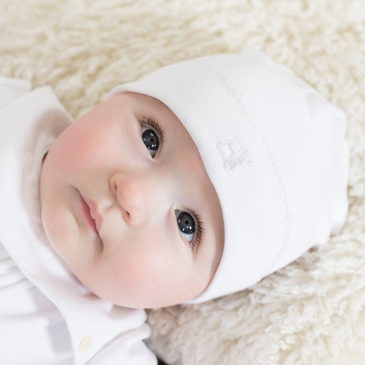 Emile et Rose cotton hat - white