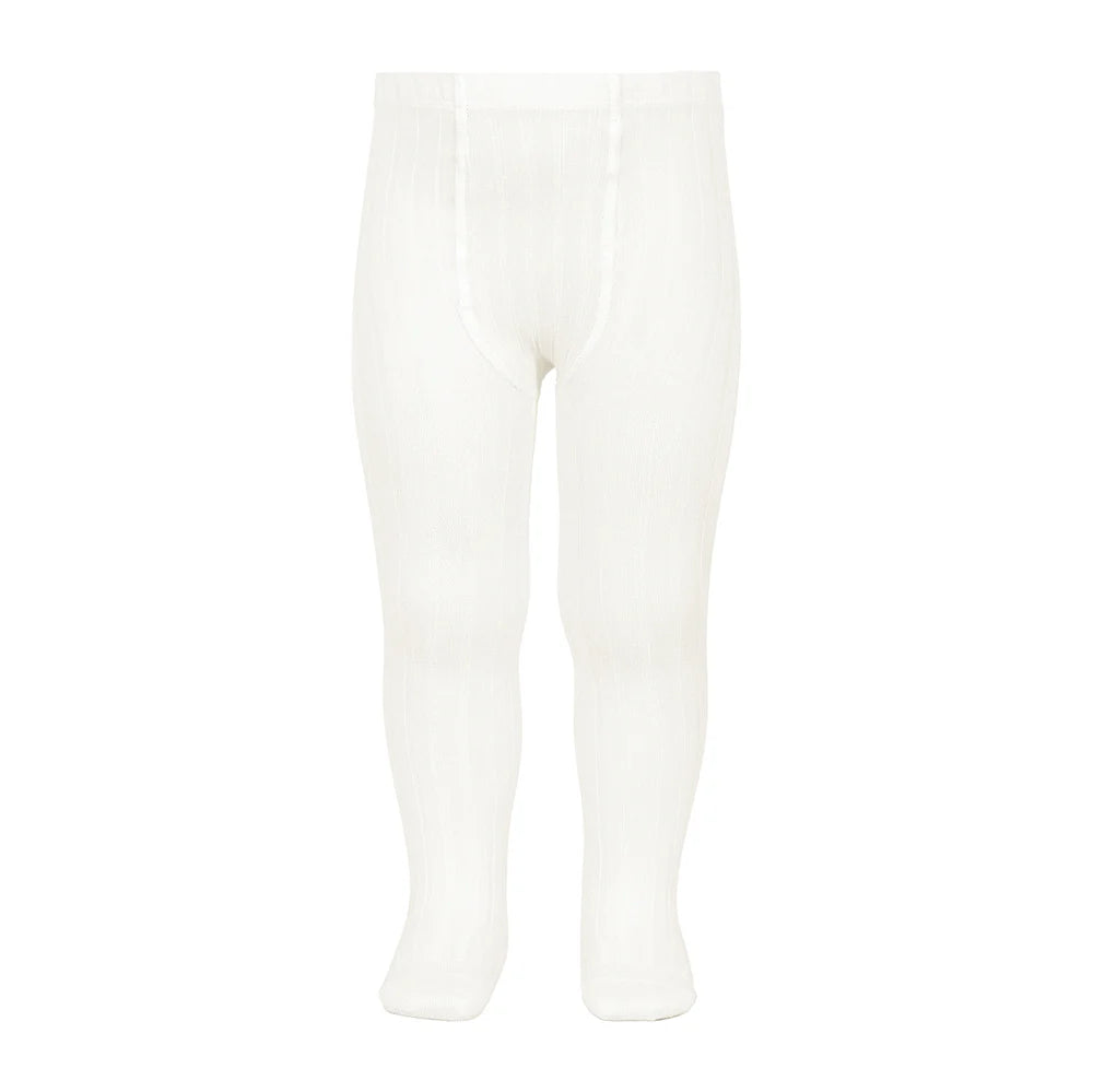 Condor Ribbed Tights - 202 Cream (Off White)