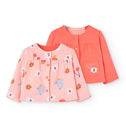 Boboli Baby Girls Watermelon Reversible Jacket