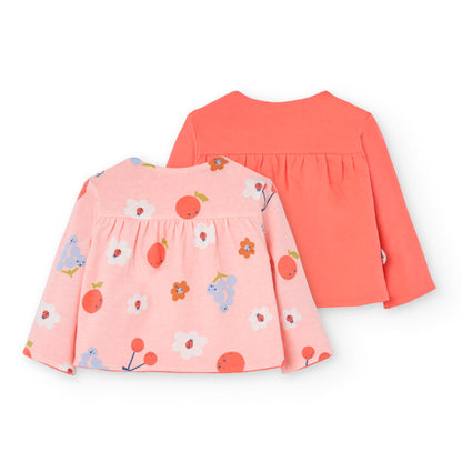 Boboli Baby Girls Watermelon Reversible Jacket