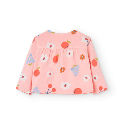 Boboli Baby Girls Watermelon Reversible Jacket