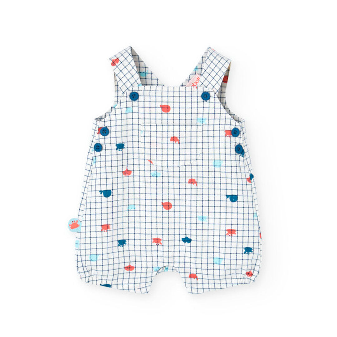 Boboli Baby Boys Poplin Dungarees