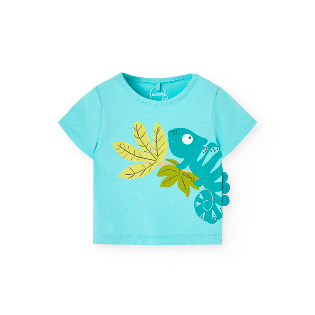 Boboli Baby Boys Tropical Summer 2 Piece Short Sleeve Top and Shorts Outfit