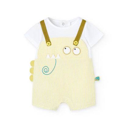 Boboli Baby Boy Poplin Playsuit