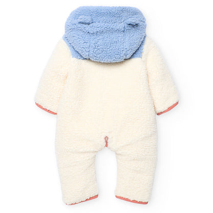 Boboli Baby Boys Fleeced Pramsuit