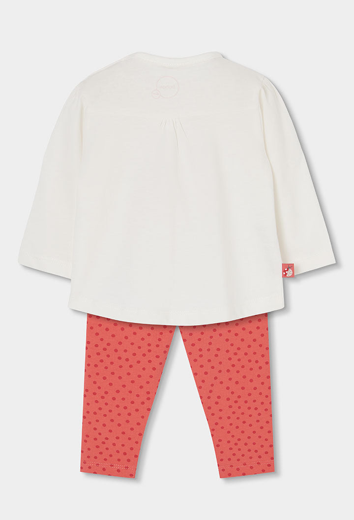 Boboli Baby Girls 2 Piece Long Sleeve Top and Leggings Outfit