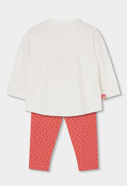 Boboli Baby Girls 2 Piece Long Sleeve Top and Leggings Outfit