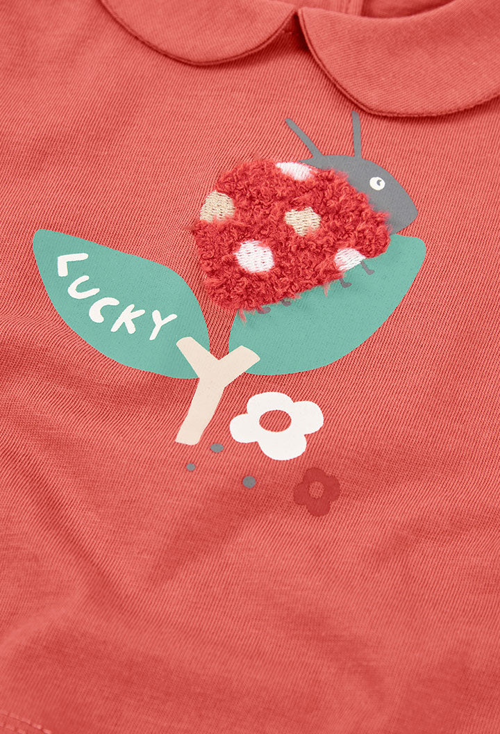 Boboli Baby Girls Ladybird 2 Piece Top and Leggings Set