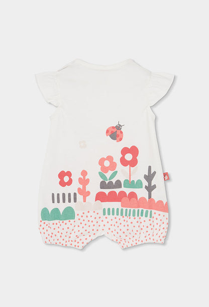 Boboli Baby Girls Ladybird Playsuit