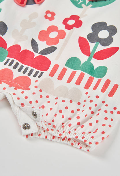 Boboli Baby Girls Ladybird Playsuit