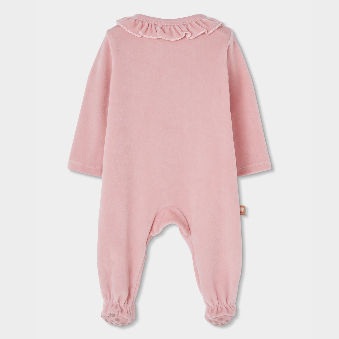Boboli Baby Girls Velour Rose Playsuit