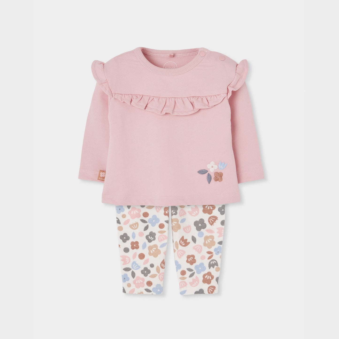 Boboli Baby Girls Rose Top and Legging Set