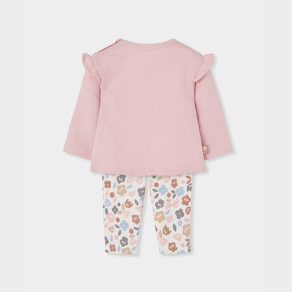 Boboli Baby Girls Rose Top and Legging Set