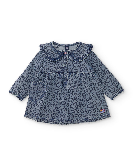 Tuc Tuc Girls Long Sleeved Denim Dress                                                                                                                                                                Dress
