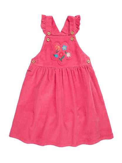 Frugi Girls Isla Flowers Dungaree Dress