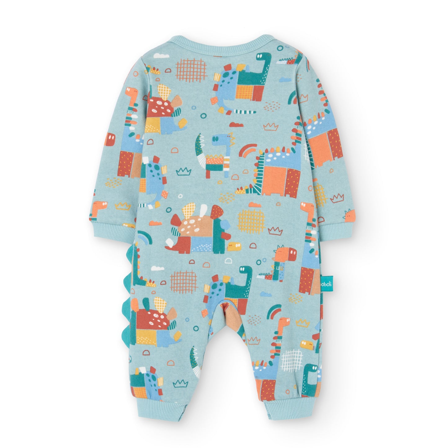 Boboli Baby Boys 2 Piece Dinosaur Fleeced Playsuit