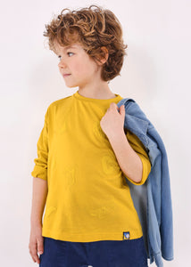Mayoral Boys L/S T-shirt in Mustard