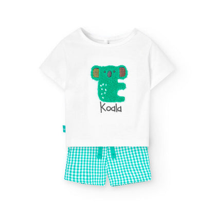 Boboli Baby Girls 2 Piece T-Shirt And Shorts Outfit