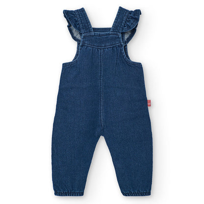 Boboli Baby Girls Mushroom Dungaree and Top Set