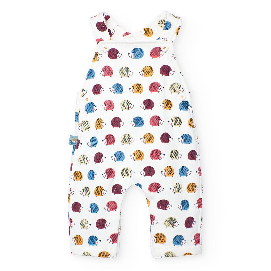 Boboli Baby Boys White Knit Hedgehog Dungarees 2 Piece