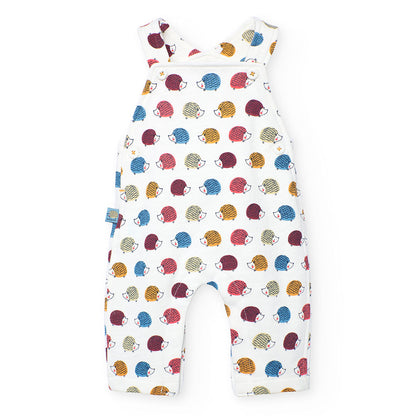 Boboli Baby Boys White Knit Hedgehog Dungarees 2 Piece