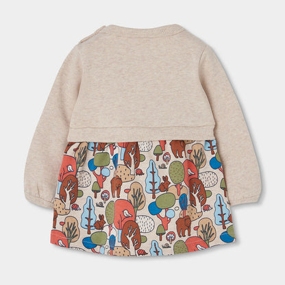 Boboli Baby Girls Fleece Printed Dress