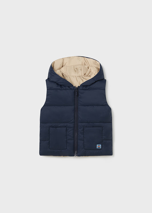 Mayoral baby Boy Reversible Padded Navy Gilet