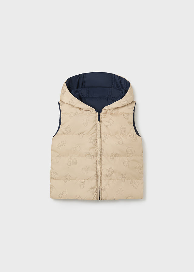 Mayoral baby Boy Reversible Padded Navy Gilet