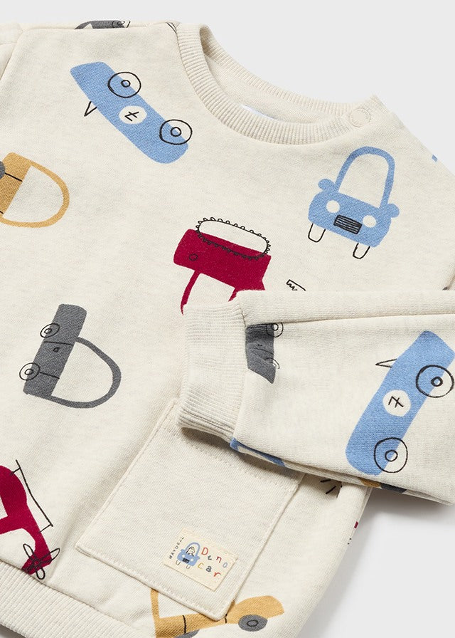 Mayoral Baby Boys Cars Themed Jumper