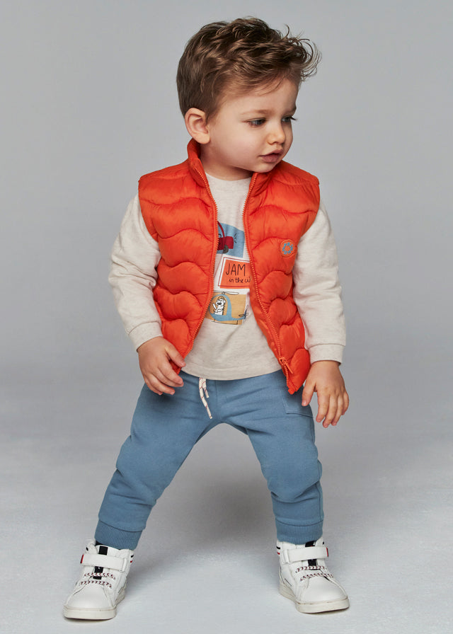 Mayoral Baby Boys 3 Piece Tracksuit And Gilet Set