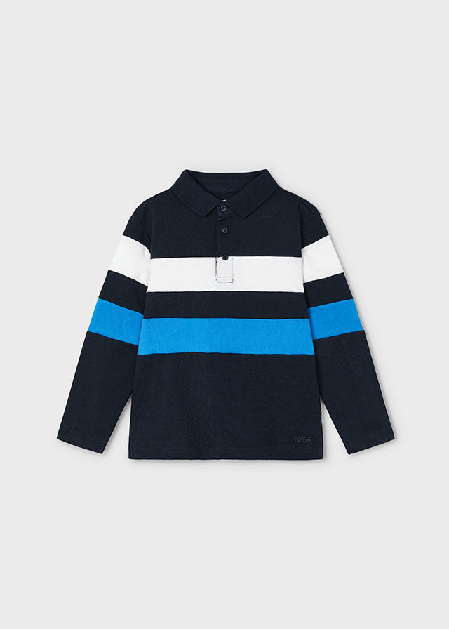 Mayoral Boys Chunky Stripe Polo Shirt