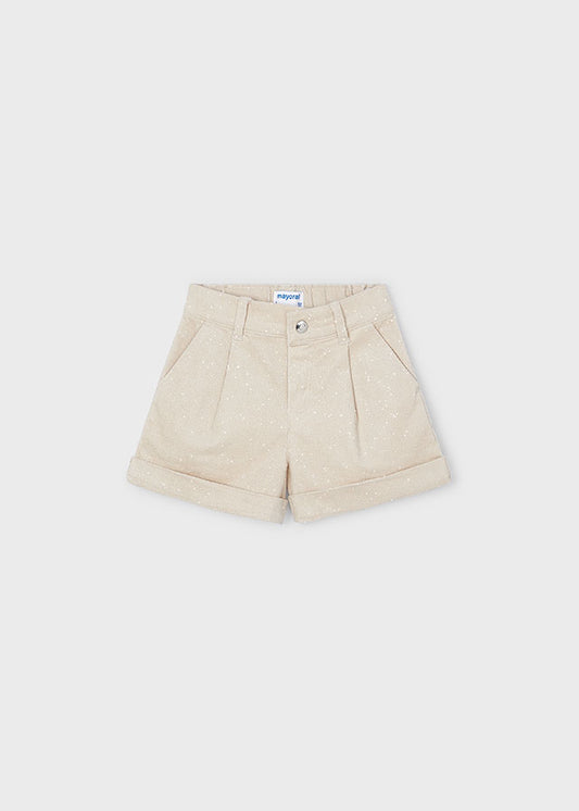 Mayoral Girls  Almond Corduroy Shorts