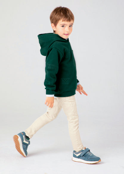 Mayoral Boys Green Sports Embroidered Hoodie