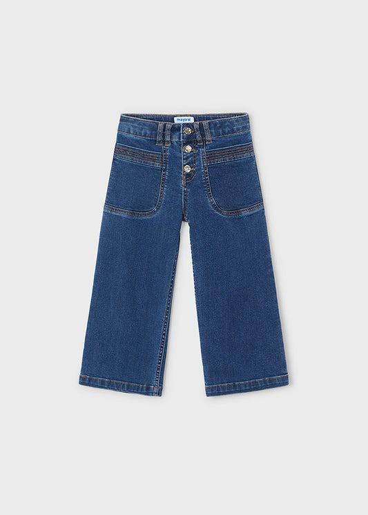 Mayoral Girls Wide Leg Jeans