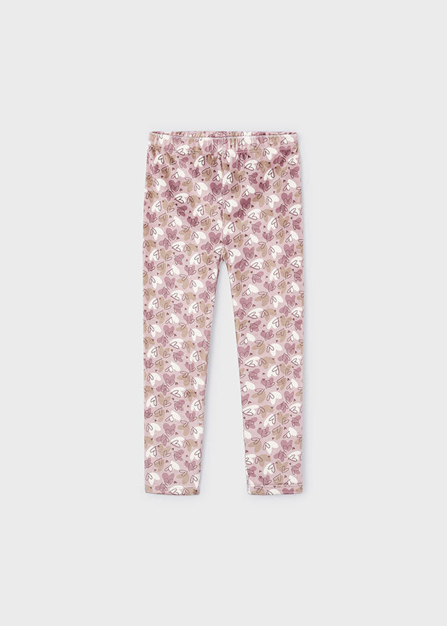 Mayoral Girls Heart Print Leggings