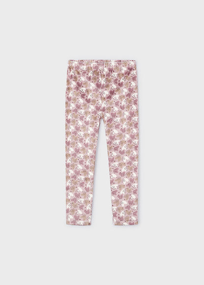 Mayoral Girls Heart Print Leggings