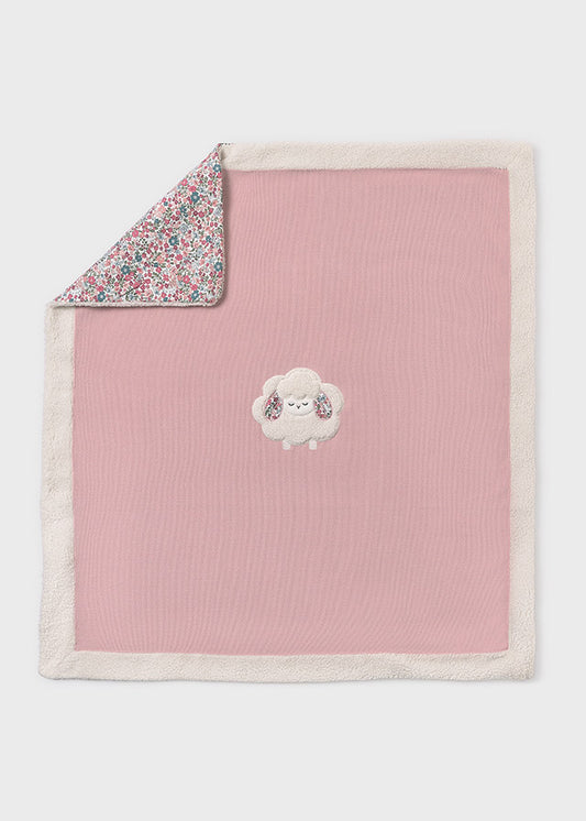 Mayoral Baby Girl Baby Pink Pet Lamb Blanket